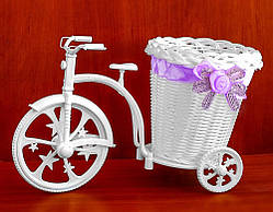 Велосипед для квітів фіолетовий