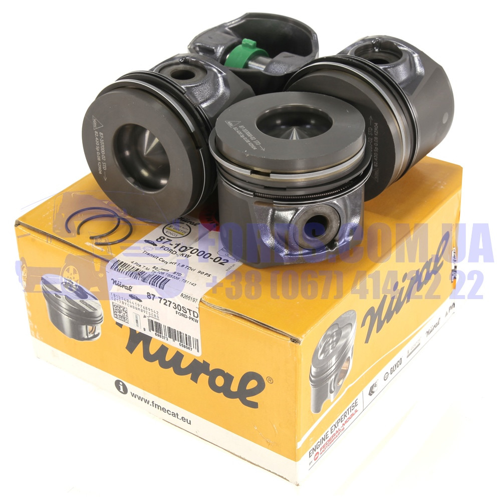 Поршень двигуна FORD CONNECT/FOCUS/C-MAX/MONDEO (1.8 TDCI 90PS/100PS/115PS STD 1ШТ) NURAL