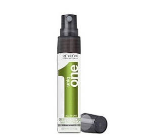 Незмивна маска-спрей з ароматом зеленого чаю Revlon Uniq One All In One Green Tea Scent Hair Treatment 9 ml