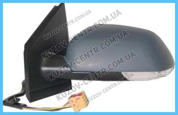 Дзеркало бокове (у зборі) Volkswagen Polo 4 05-09 Fps праве 7 PIN +вказ.пов. -підсв., текстура, фото 1
