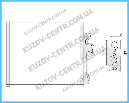 Радіатор кондиціонера BMW 7 Series (E38) 94-02