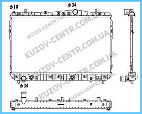 Радіатор Chevrolet Lacetti (Шевроле Лачетті) 03-13 SDN виробник FPS