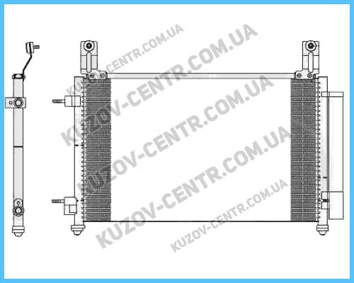 Радіатор кондиціонера Chevrolet Spark (Шевроле Спарк) 10-(M300) виробник HCC, фото 1