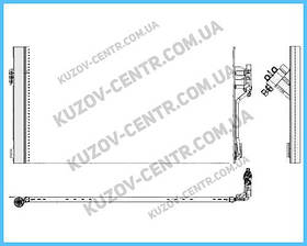 РАДІАТОР КОНДИЦІЮВАННЯ на MERCEDES BUS VIANO / VITO (W639) 2003-2010