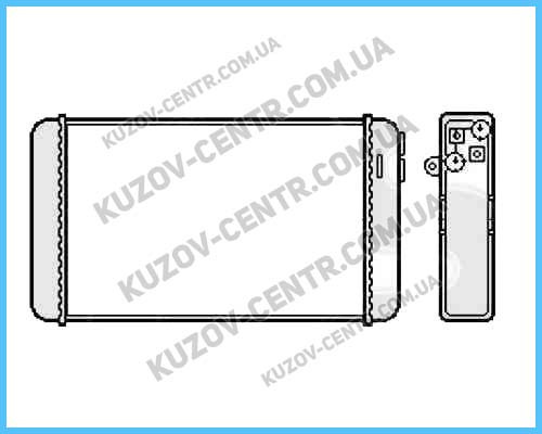 Радіатор пічки OPEL OMEGA A 1986-1994, фото 1