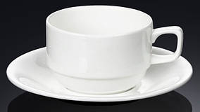Чашка чайная Wilmax 220 мл с блюдцем