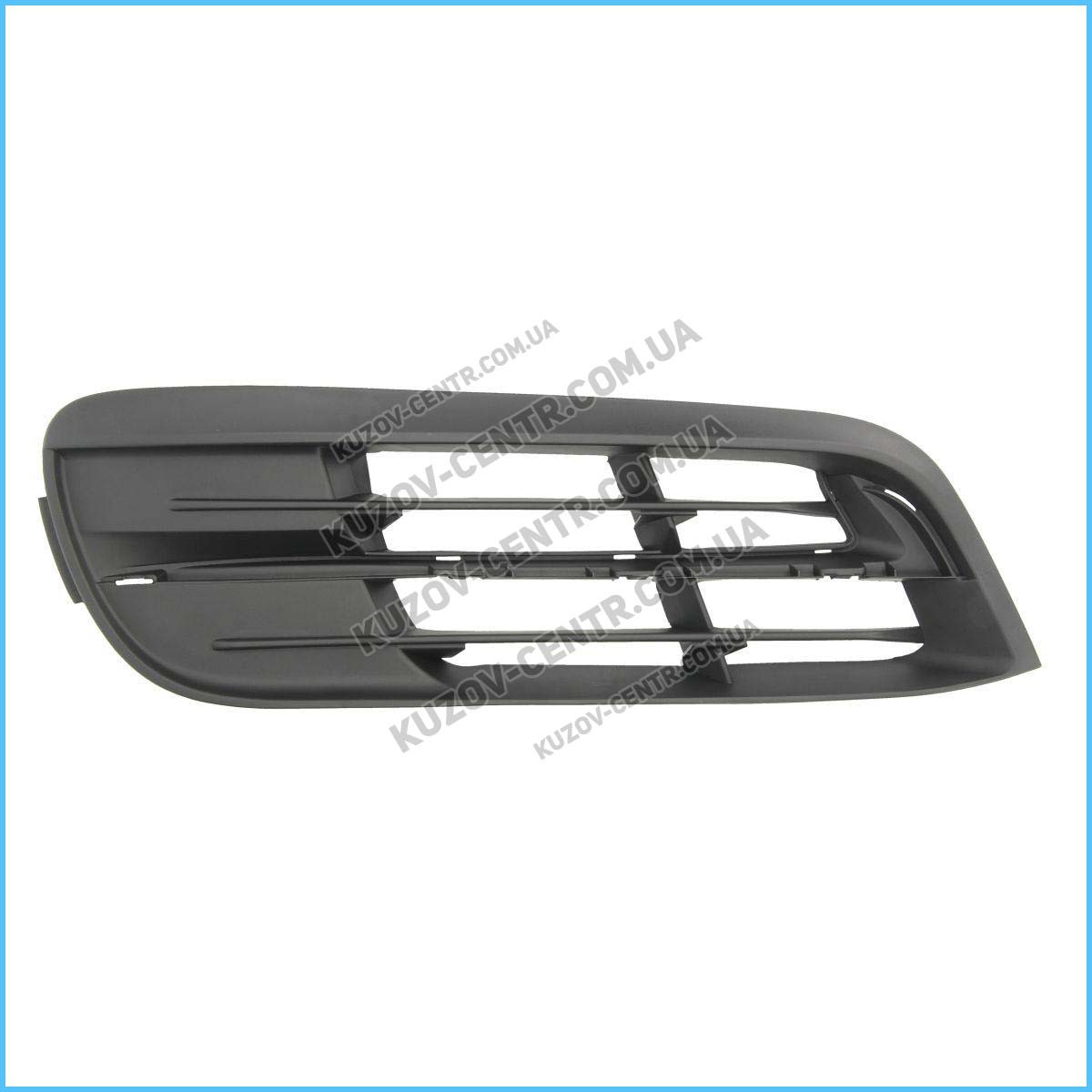 Решітка в бампері права BMW 5 F10 '13-16 чорна без молдингу (FPS) 51117331728, фото 1