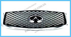 Решітка радіатора Infiniti Q50 14-17 (FPS) хром/чорна, без відп. під камеру