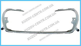 Молдинг решітки радіатора Peugeot 308 '11-13 (FPS) сірий металік