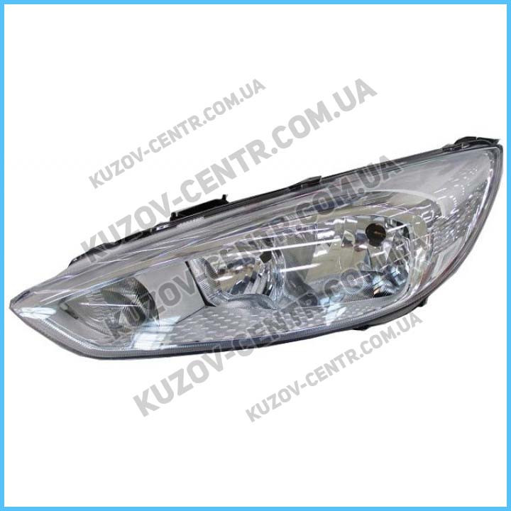 Фара передня ліва Ford Focus '15-хром (DEPO) + LED 1866247