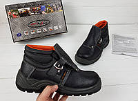 Ботинки сварщика, рабочие с метал носком, спецобувь защитная для сварки, мужская рабочая обувь, art master 40