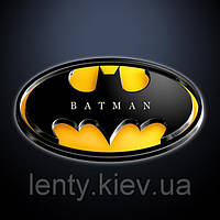Дитячі запрошення "Бетмен / Batman чорний"(Укр.мова) тематичні (малотиражні)-