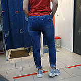 Джинси жіночі великий розмір стрейч темні батал 40 сині, фото 3