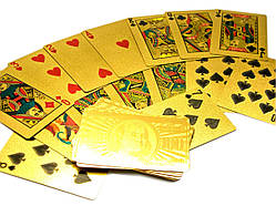 Карти Грайні ПЛАСТІКОВІ "ЗОЛОТІ" (9Х6Х2 СМ)