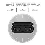 Навушники безпровідні Bluetooth Celebrat TWS W5 в кейсі, чорні, фото 2