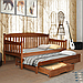 Ліжко дитяче дерев'яне Юніс з додатковим висувним спальним місцем, фото 2