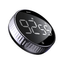 Таймер магнітний BASEUS Heyo Rotation Countdown Timer, чорний, фото 3