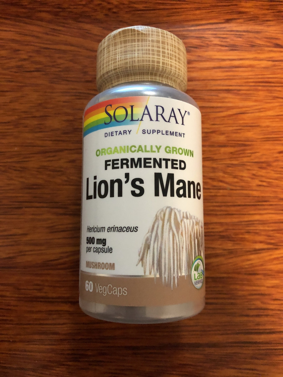 Ожина гребінчаста Solaray Lion's Mane 500 mg 60 veg caps
