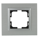 Рамка 1-а, Mono Electric, STYLE ALUMINIUM (срібло)