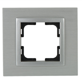 Рамка 3-а, Mono Electric, STYLE ALUMINIUM (срібло)