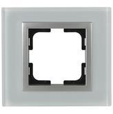 Рамка 2-а, Mono Electric, STYLE GLASS (біле скло)