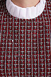 Сукня жіноча тепле приталеного крою кольору марсала, фото 3