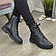 Черевики жіночі чорні на низькому ходу, фото 3