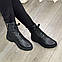 Черевики жіночі чорні на низькому ходу, фото 5