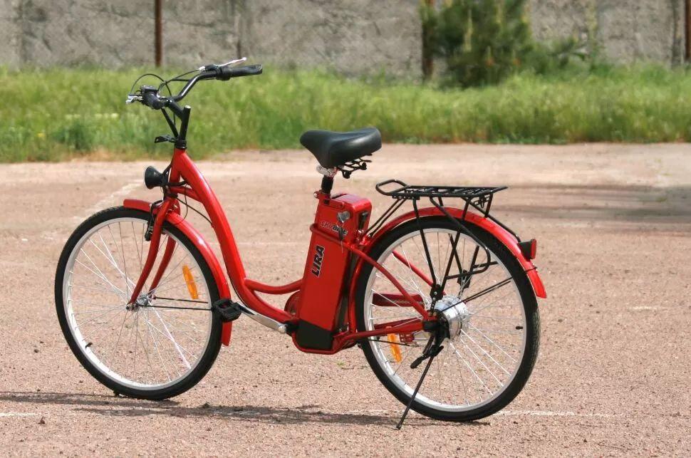 Электровелосипед SkyBike LIRA красный синий - фото 2 - id-p1268560213