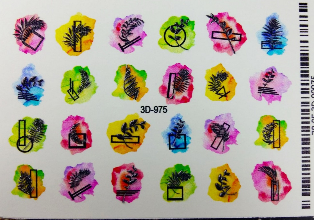 Слайдер 3D для дизайну на нігтях 975