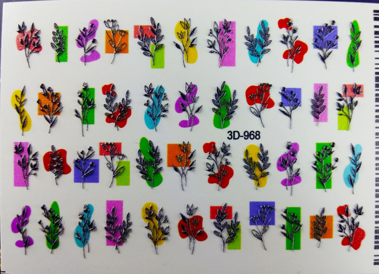 Слайдер 3D для дизайну на нігтях 968