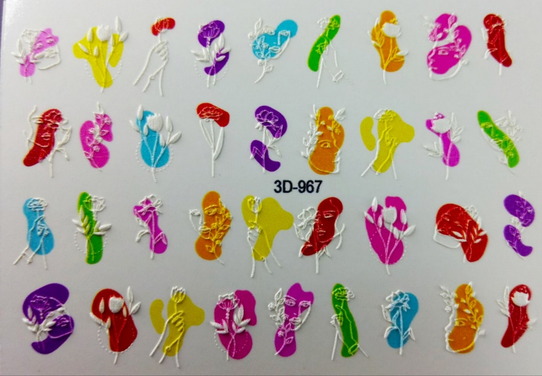 Слайдер 3D для дизайну на нігтях 967