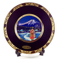 Японская сувенирная тарелка «Майко вечером»