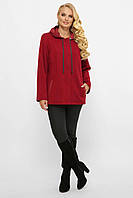 Легкая ангоровая куртка с капюшоном 54-60 размеры разные расцветки 56, Красный