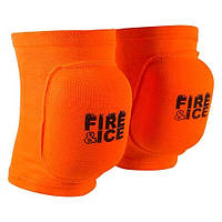 Наколінники для волейболу посилені помаранчеві Fire Ice розмір S