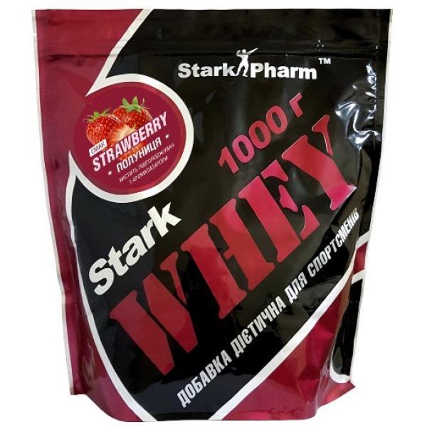 Сироватковий протеїн концентрат Stark Pharm Whey (1 кг) Старк фарм Strawberry
