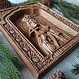 Ікона, різьблена з дерева. "Царська родина Тетяна", фото 3