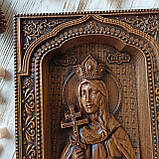 Ікона, різьблена з дерева. "Царська родина Тетяна 2", фото 5