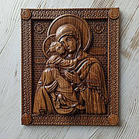 Ікона, різьблена з дерева. Володимирської Божої Матері 3 (1)