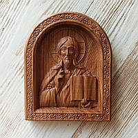 Икона "Иисус Христос Вседержитель", резная из дерева 3 1000х827