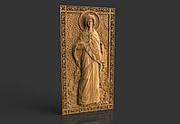 Мученица Анастасия Римская, икона резная из дерева