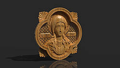 Іменна ікона "Свята Мучениця Ірина", різьблена з дерева