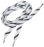 Шнурки для взуття плоскі 120см 36пар/уп Строкатий Білий