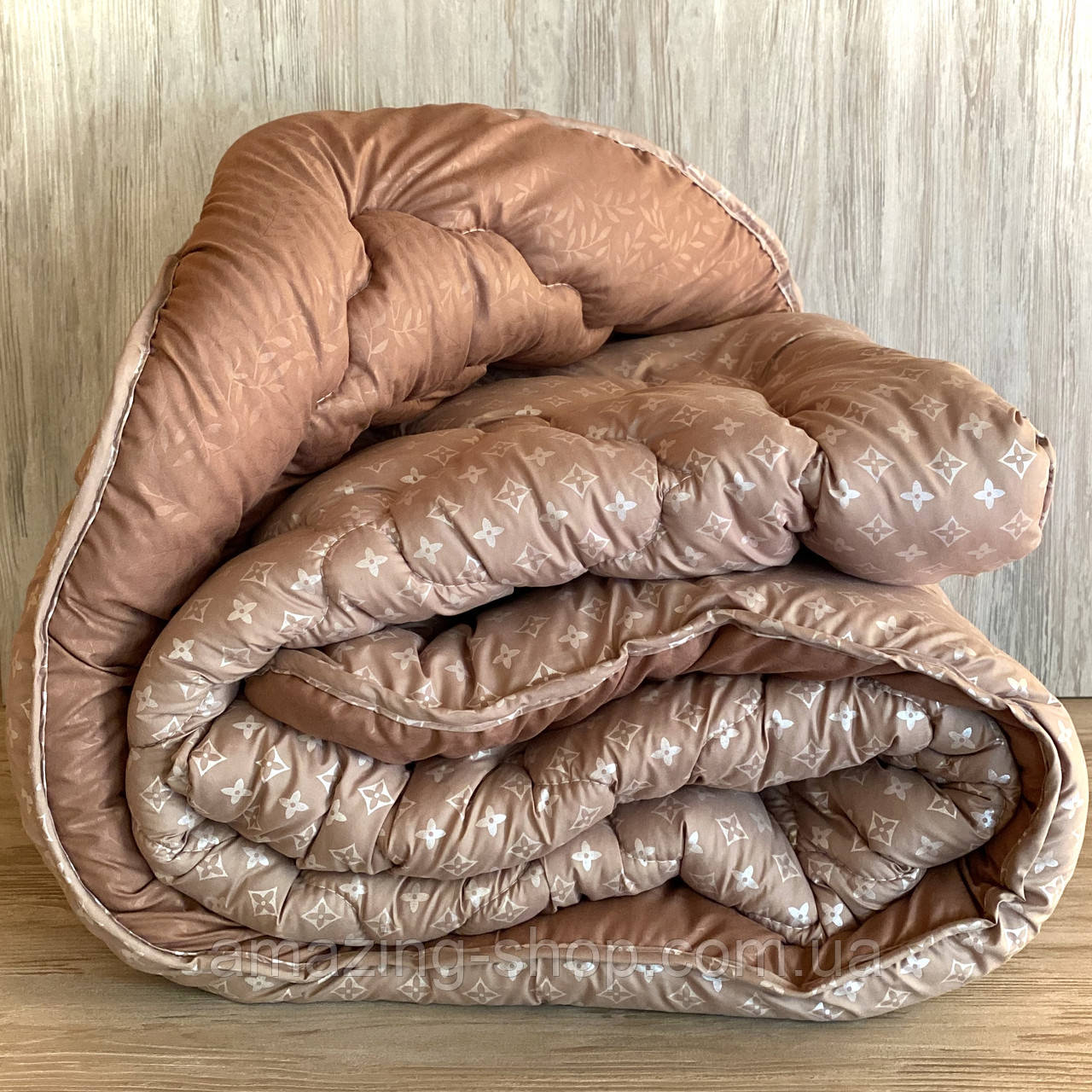 Ковдра Євро на холофайбері "АРДА" Розмір 195*215 см Ковдра наповнювач холофайбер. Стьобана ковдра, фото 1