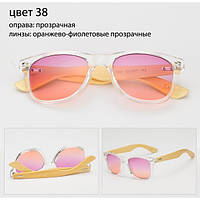 Солнцезащитные очки WAYFARER 38 (Вайфареры) с деревянными дужками