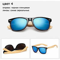 Солнцезащитные очки WAYFARER 4 (Вайфареры) с деревянными дужками