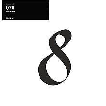 Оракал Цифра 8 чорній 070, кулька фольга 18" або 12" латексна