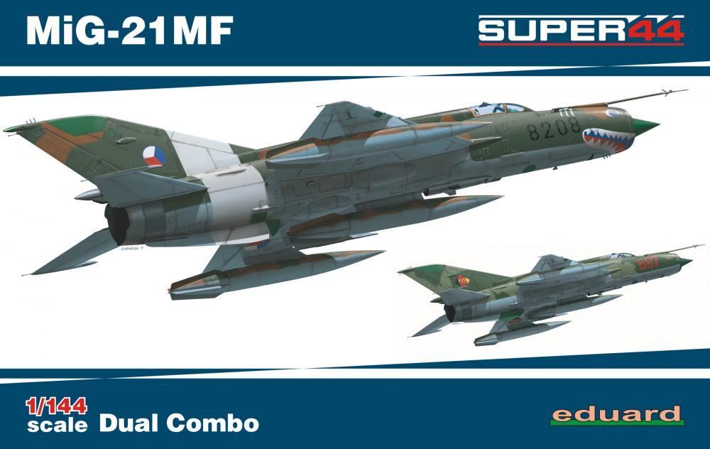 Пластикова модель 1/144 Eduard 4425 Радянський винищувач MiG-21MF DUAL COMBO
