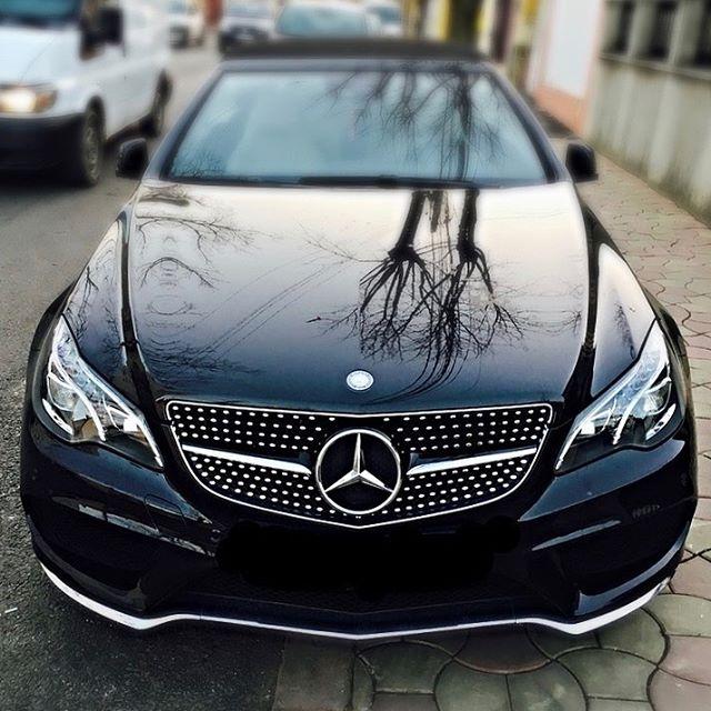 Решітка радіатора Mercedes W207 C207 A207 (13-17) тюнінг стиль Diamond (night edition), фото 1