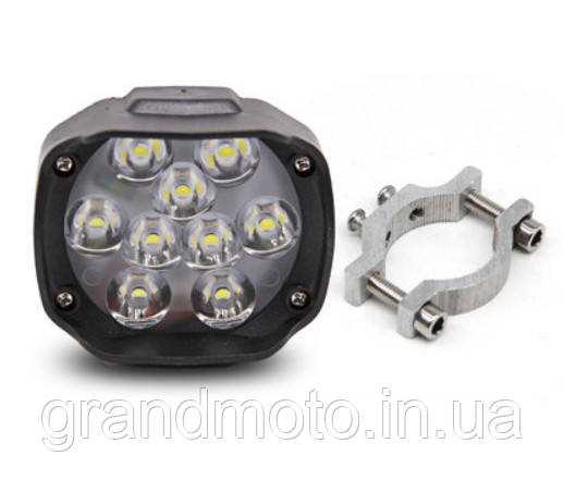 Додаткова фара 9LED для мотоцикла, електровелосипеда й електробайка 9-85В